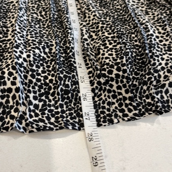 Brooks Brothers - Crepe Pleated Neutral Spotted Print Midi Skirt - Picture 8 of 9